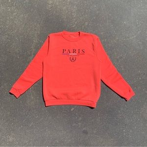 Cute Vintage Paris Ile de France embroidered sweatshirt